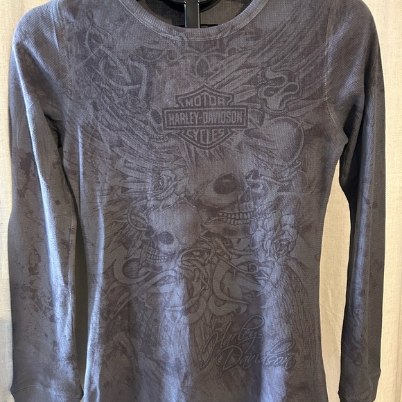 Harley-Davidson Tops - Harley-Davidson Charcoal Graphic Long Sleeve